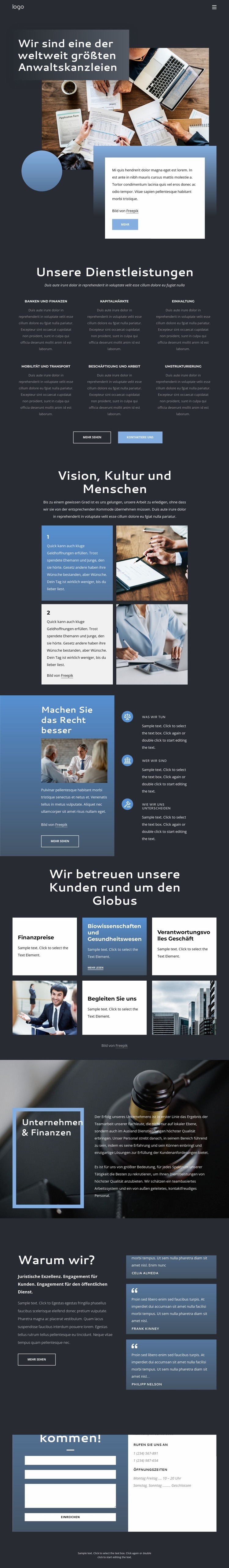 Wir sind eine Elite-Anwaltskanzlei Website Builder-Vorlagen