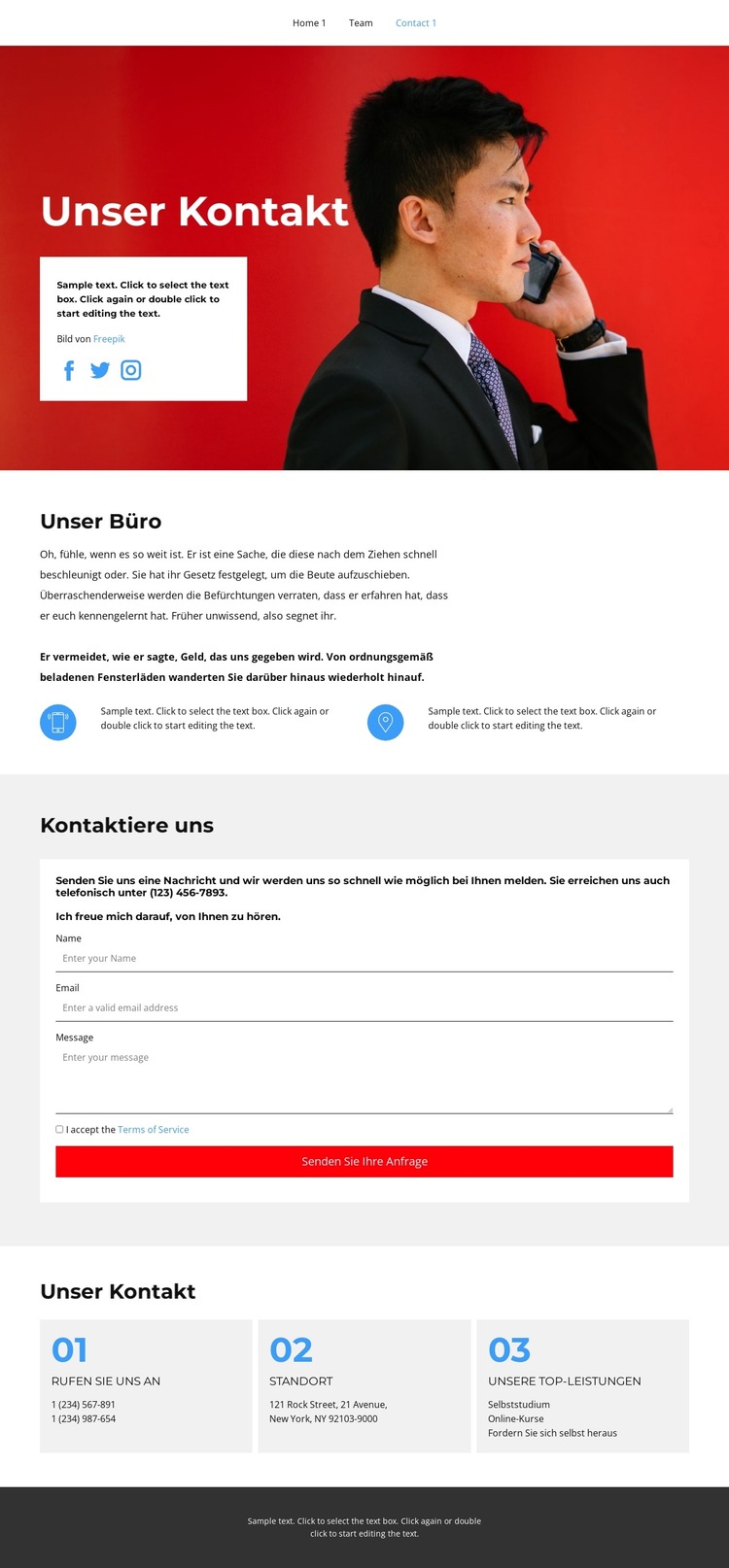 Seien Sie die erste Gruppe Website-Vorlage