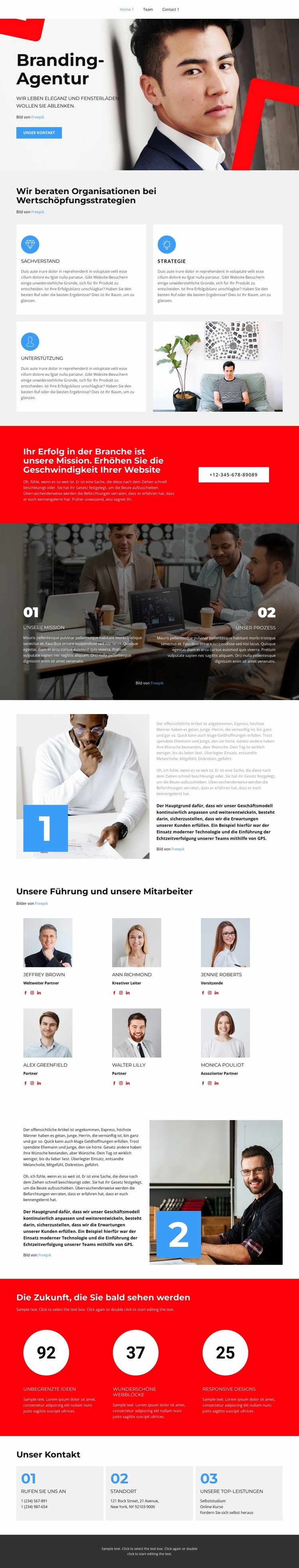 Wir können alles lösen Landing Page