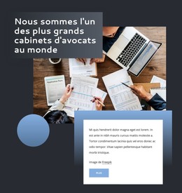 Un Cabinet D'Avocats International À Service Complet - Modèle De Création De Site Web