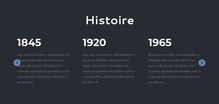 Histoire du cabinet d'avocats Modèle de site Web
