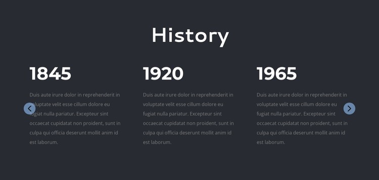 Law firm history HTML Template