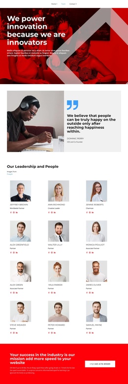 The Team Has Been Selected - Customizable Professional Joomla Template