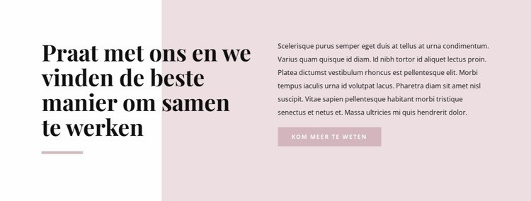 Teksten op vorm Html Website Builder