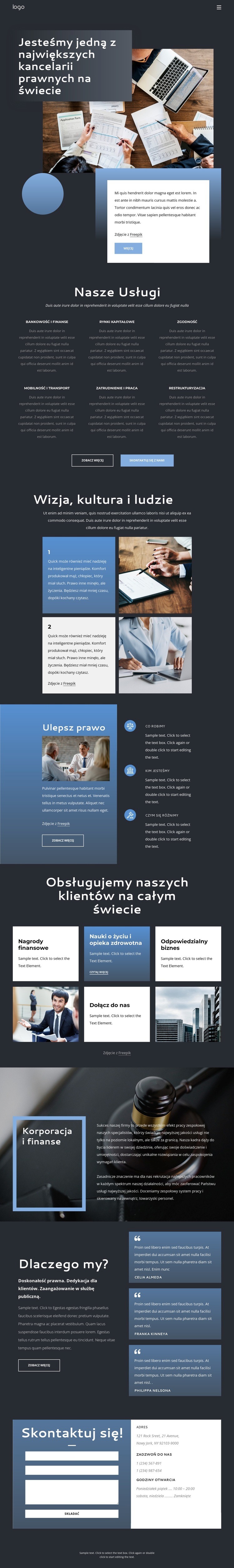 Jesteśmy elitarną kancelarią prawniczą Szablony do tworzenia witryn internetowych