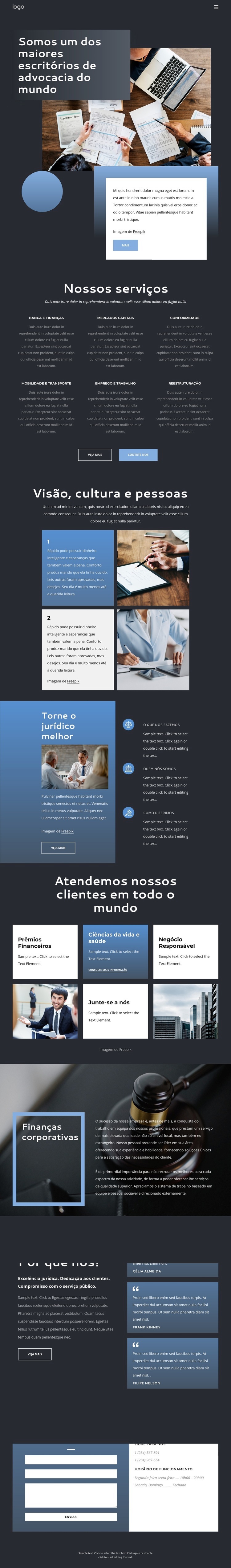 Somos um escritório de advocacia de elite Modelos de construtor de sites