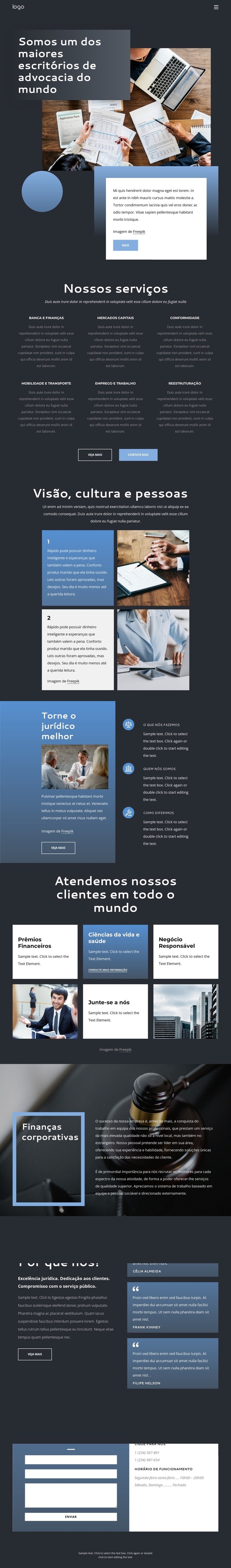 Somos um escritório de advocacia de elite Modelo HTML5