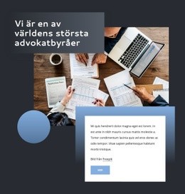 En Fullservice Internationell Advokatbyrå E-Handelswebbplats