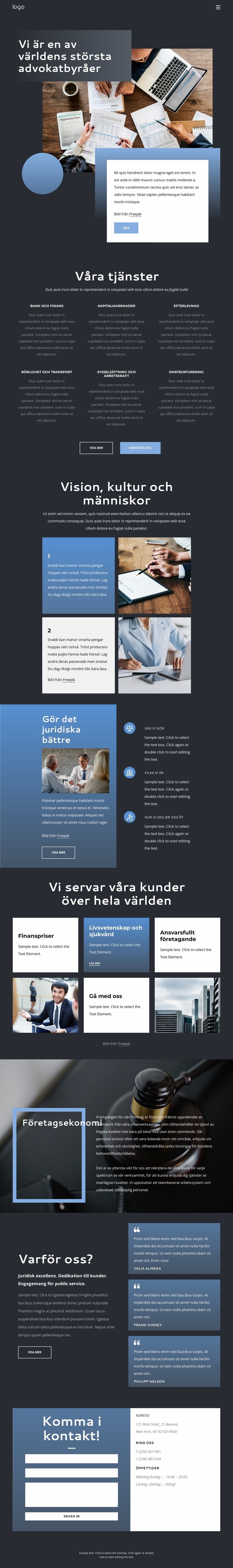 Vi är en elitadvokatbyrå Hemsidedesign