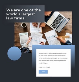 A Full-Service International Law Firm - Web Template