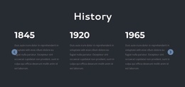 History Website Templates | Nicepage