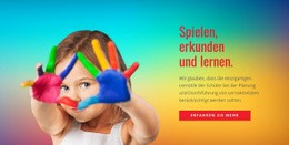 Spielen, Erkunden Und Lernen - Benutzerdefiniertes Website-Design