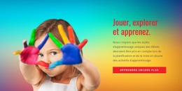 Jouez, Explorez Et Apprenez - Conception De Sites Web Personnalisés