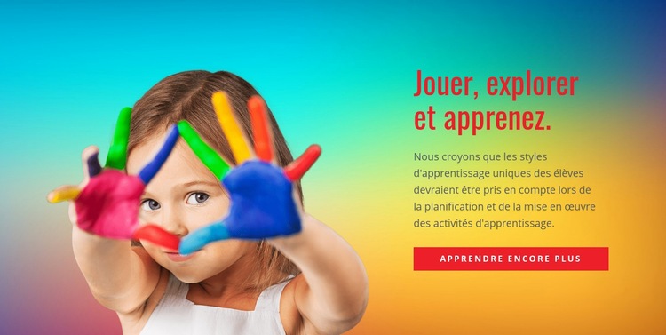 Jouez, explorez et apprenez Créateur de site Web HTML