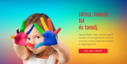 Játssz, Fedezd Fel És Tanulj - Ingyenes Sablon