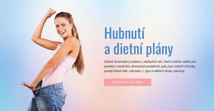 Dieta a hubnutí Šablona CSS