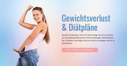 Diät Und Gewichtsverlust - Responsive Website-Vorlagen