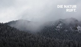 Premium-Website-Design Für Nebeliger Wald