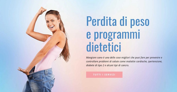 Dieta e dimagrimento Modelli di Website Builder