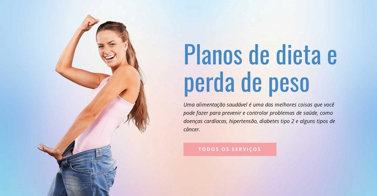 Dieta e perda de peso Modelos de construtor de sites