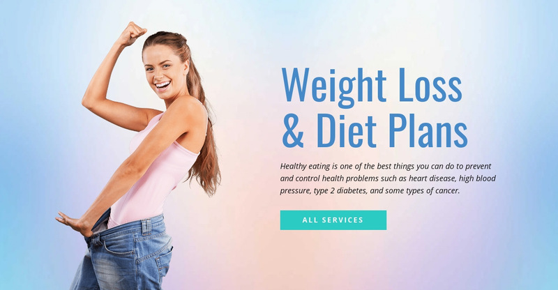 Diet and weight loss Web Page Designer