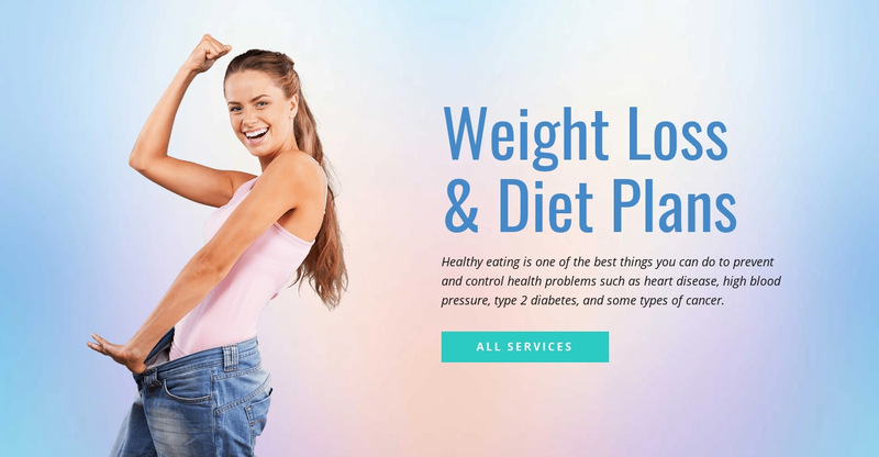 Diet and weight loss Wix Template Alternative