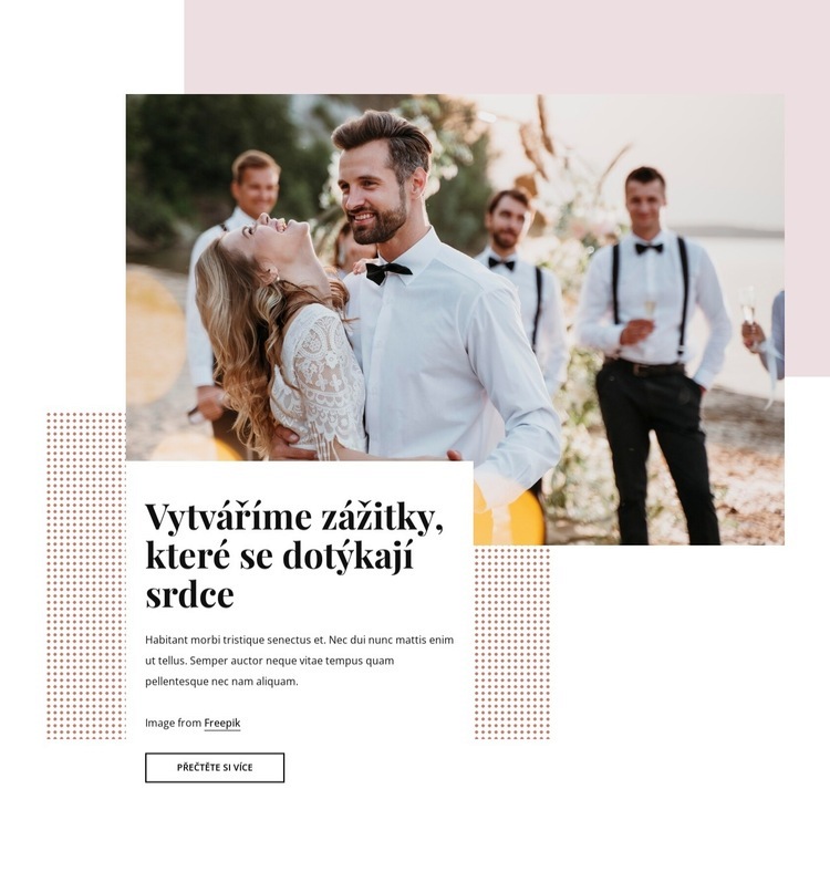 Nejkrásnější svatební místa Šablona HTML