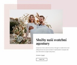 Ohromující Webový Design Pro Naše Svatební Agentura