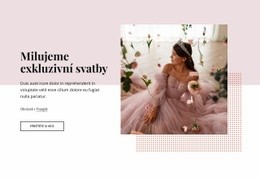 Milujeme Exkluzivní Svatby - Krásný Design Webových Stránek
