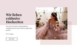 Wir Lieben Exklusive Hochzeiten - Website-Design
