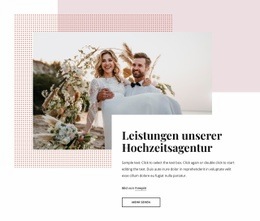Unsere Hochzeitsagentur - Einfacher Website-Builder