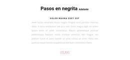 Dos Texto De Encabezado Y Un Botón - Creador De Sitios Web Sencillo