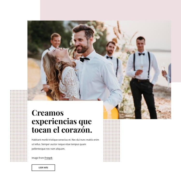 Los lugares más bonitos para celebrar una boda Plantilla CSS