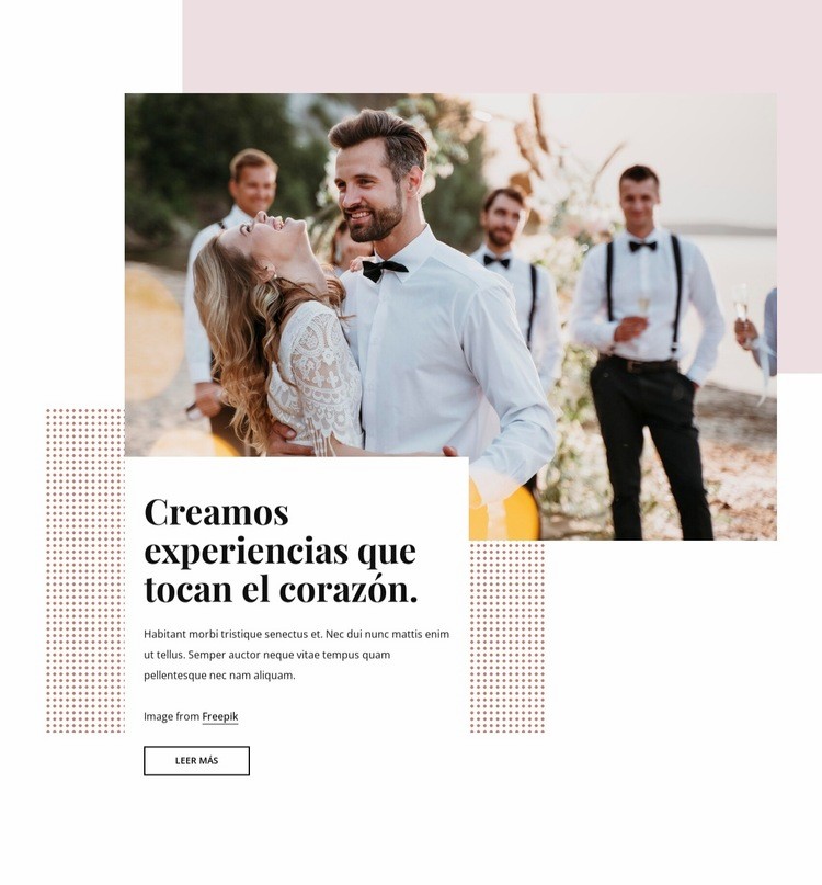 Los lugares más bonitos para celebrar una boda Plantilla HTML5