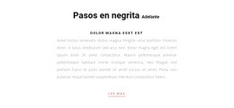 Dos Texto De Encabezado Y Un Botón - Diseño De Una Página