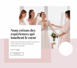 Une Conception De Site Web Exclusive Pour Planification De Mariage Et Conception D'Événements