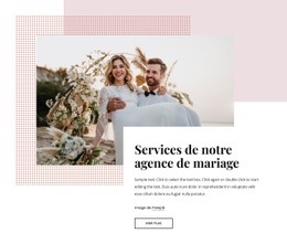 Notre Agence De Mariage - HTML Generator Online