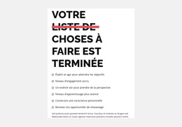 Liste De Choses À Faire