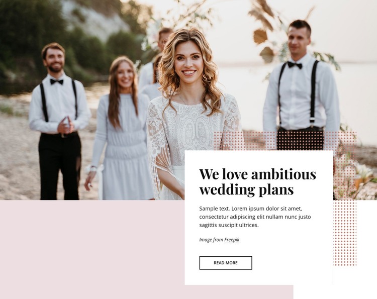 Best luxury wedding planner and event design firm HTML Template