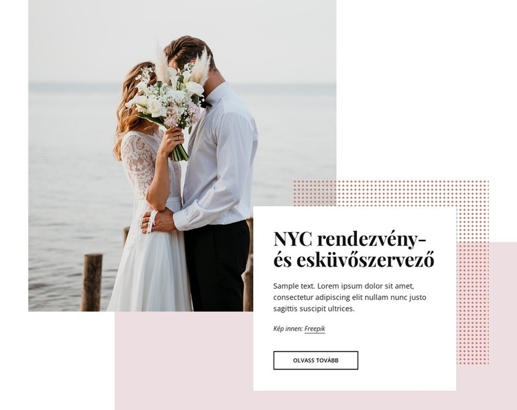 New York-i rendezvény- és esküvőszervezők HTML Sablon