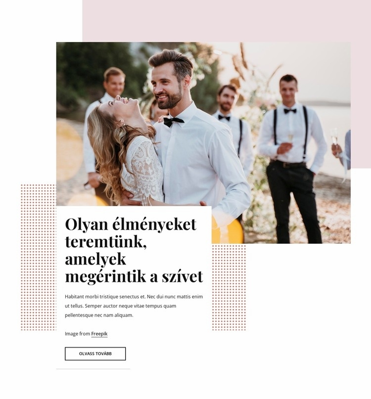 A legszebb esküvői helyszínek Weboldal tervezés