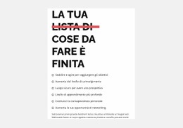 Lista Di Cose Da Fare - Miglior Design Del Sito Web