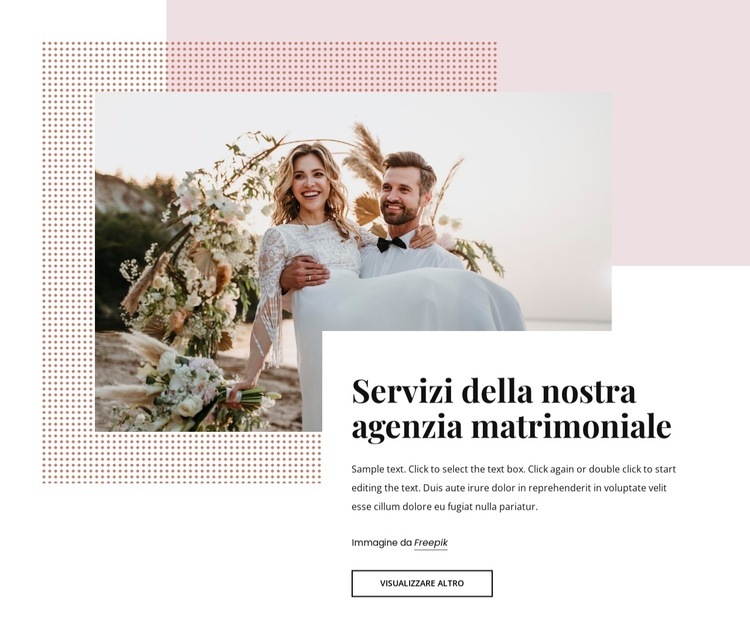 La nostra agenzia matrimoniale Progettazione di siti web