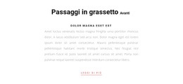 Testo A Due Intestazioni E Un Pulsante - Design Di Una Pagina