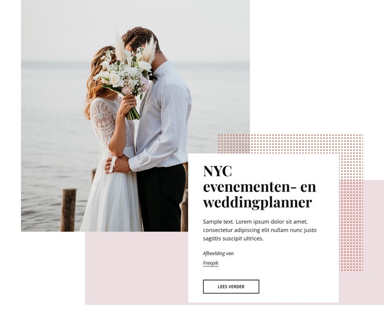 NYC evenementen- en weddingplanners HTML-sjabloon