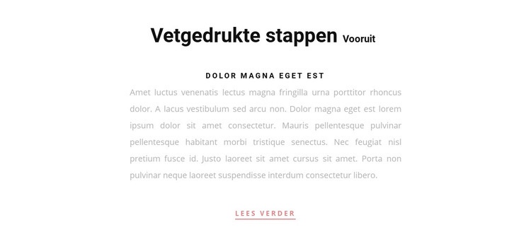 Twee koptekst en een knop Website ontwerp