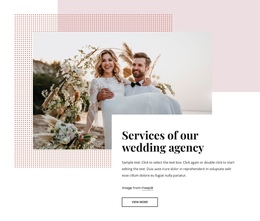 Our Wedding Agency One Page Template