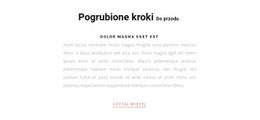 Dwa Nagłówki I Przycisk - Szablon Strony HTML5