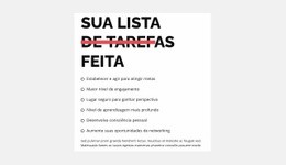 Lista De Afazeres - Construtor De Sites De Arrastar E Soltar