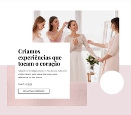 Planejamento De Casamento E Design De Eventos - Maquete De Site Para Download Gratuito